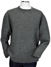855 Charcoal Fisherman Knit