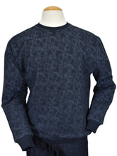 951 Torino Navy Geometric Sweater