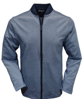 953J Navy Check Orleans Cardigan