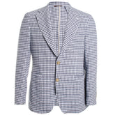 Navy Gingham Stretch Sportscoat