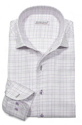 DS114 Lilac Plaid 1 Pc Collar