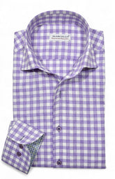 DS121 Premium Plum Brushed Check