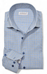 DS124 Blue/Gray Fine Plaid