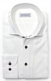 DS127 7 Ruby Tonal White Shirt