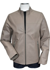 J213 Pewter Reversible Leather to Plaid