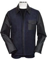 J235 Suede & Leather Engineered Coat
