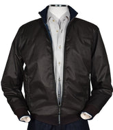 J413 Mocha Microfiber Bomber