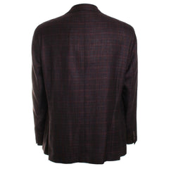 Midland Burgundy Plaid Sport Coat