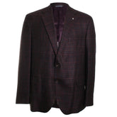 Midland Burgundy Plaid Sport Coat