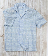 NI49426 Texture Big Print Camp Shirt