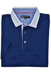 P104 Indigo Navy - Marcello Signature Collar Polo
