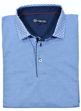P104 Sky - Marcello Signature Collar Polo