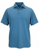 P230 One Piece Collar Blue Knit Polo