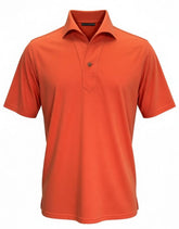P230 One Piece Collar Orange Knit Polo