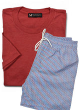 Micro Oval Swim & Red Tee