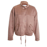Drop Shoulder Jacket with Pockets
