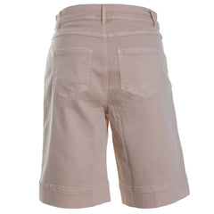 Fly Front Wide Leg Bermuda w/ Slits