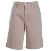 Fly Front Wide Leg Bermuda w/ Slits