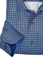 W563R Cardin Roll Medallion Shirt