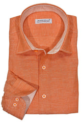 W686S Mango Short Sleeve Classic Solid Linen