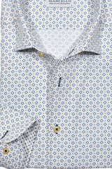 W946R Navy Sun Medallion Roll Collar