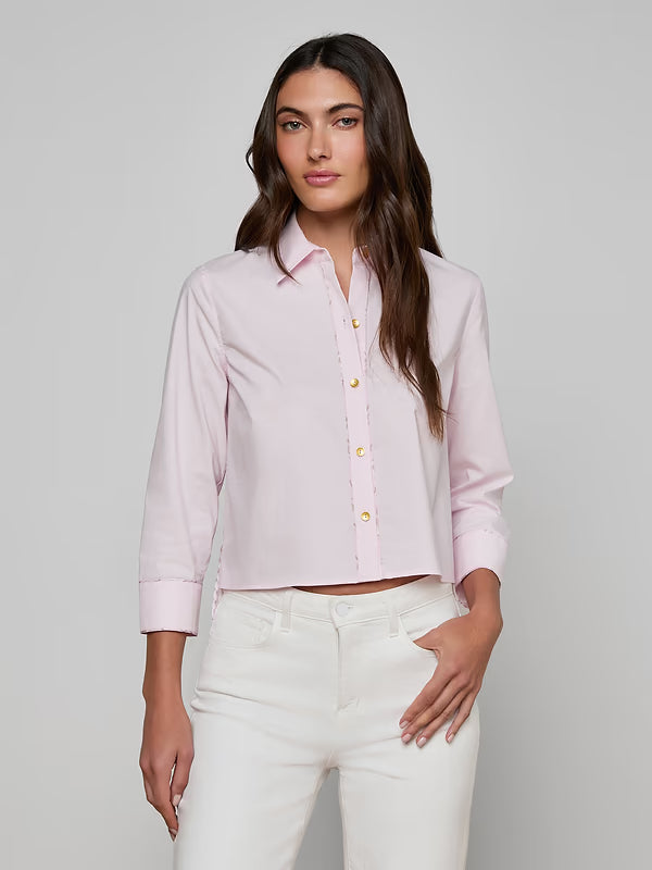 Fawn Piping Scarf Blouse