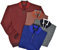 562 Marcello Plum Exclusive Quarter Zip