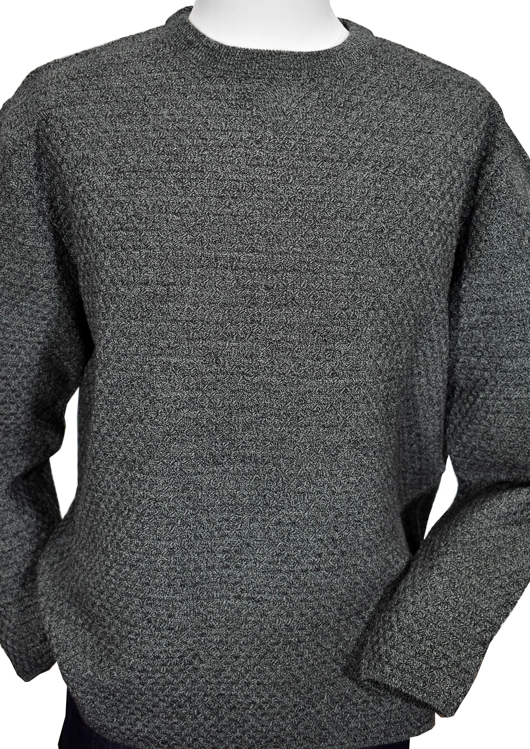 855 Charcoal Fisherman Knit