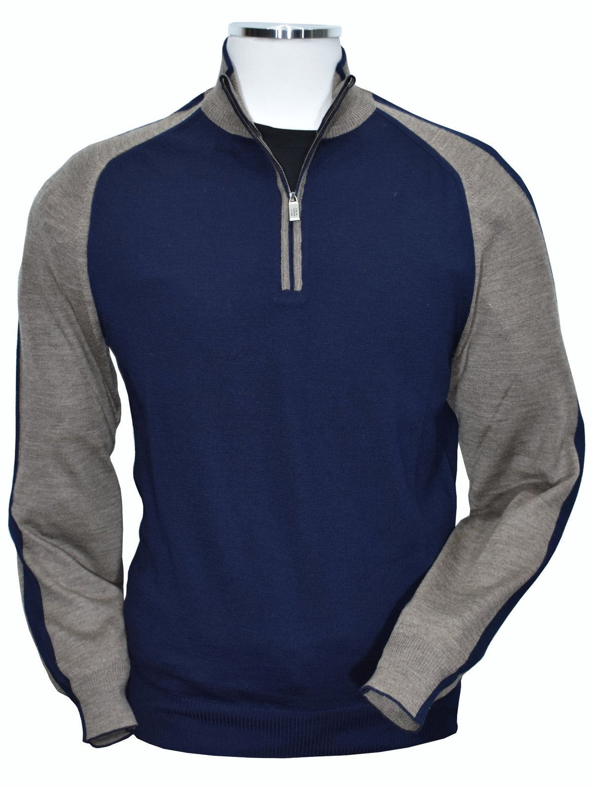 914 Amalfi Collection Navy Quarter Zip