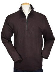 943 Monaco Wine Diamond Quarter Zip