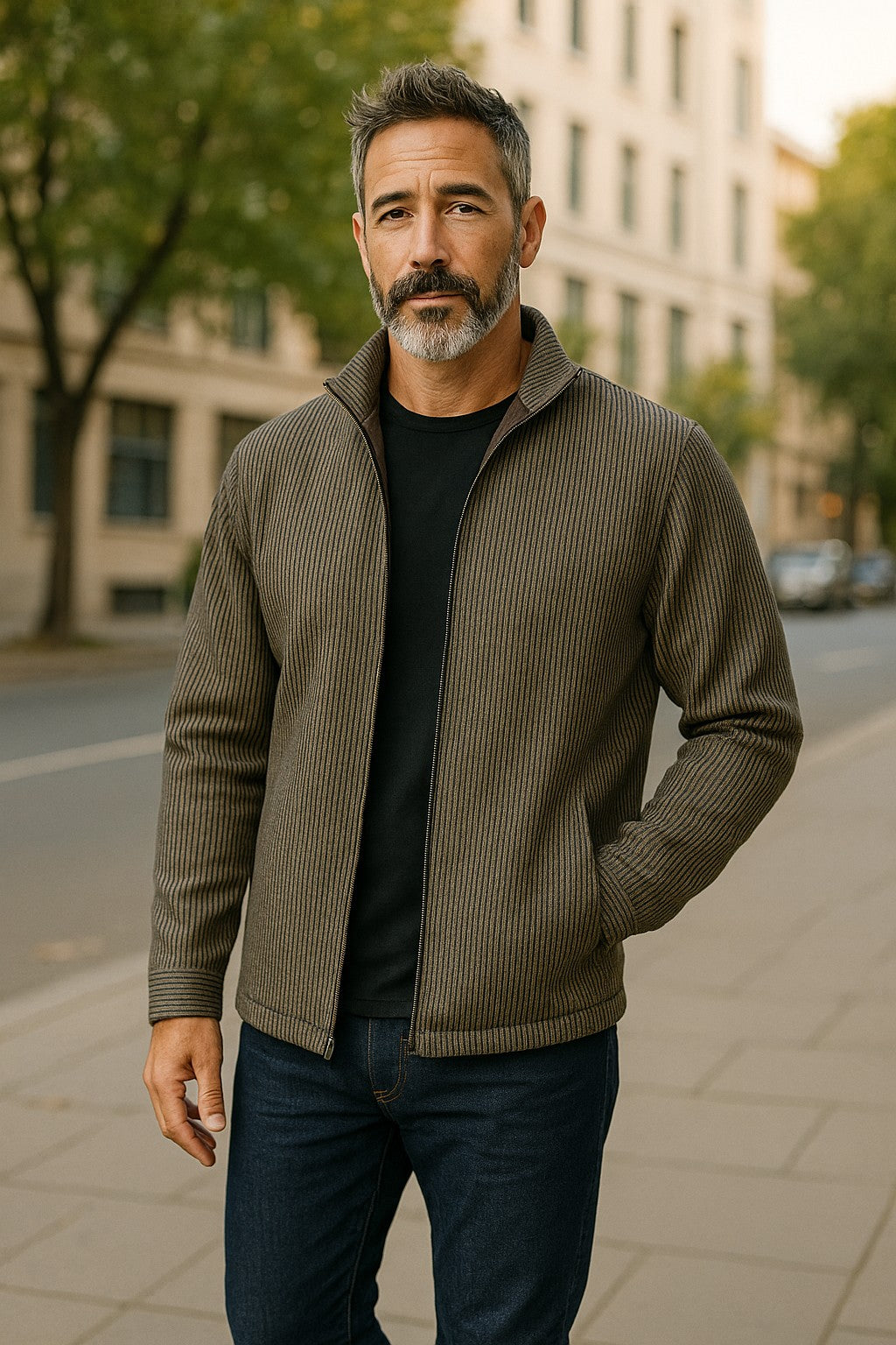 945J Scott Bronze Cardigan