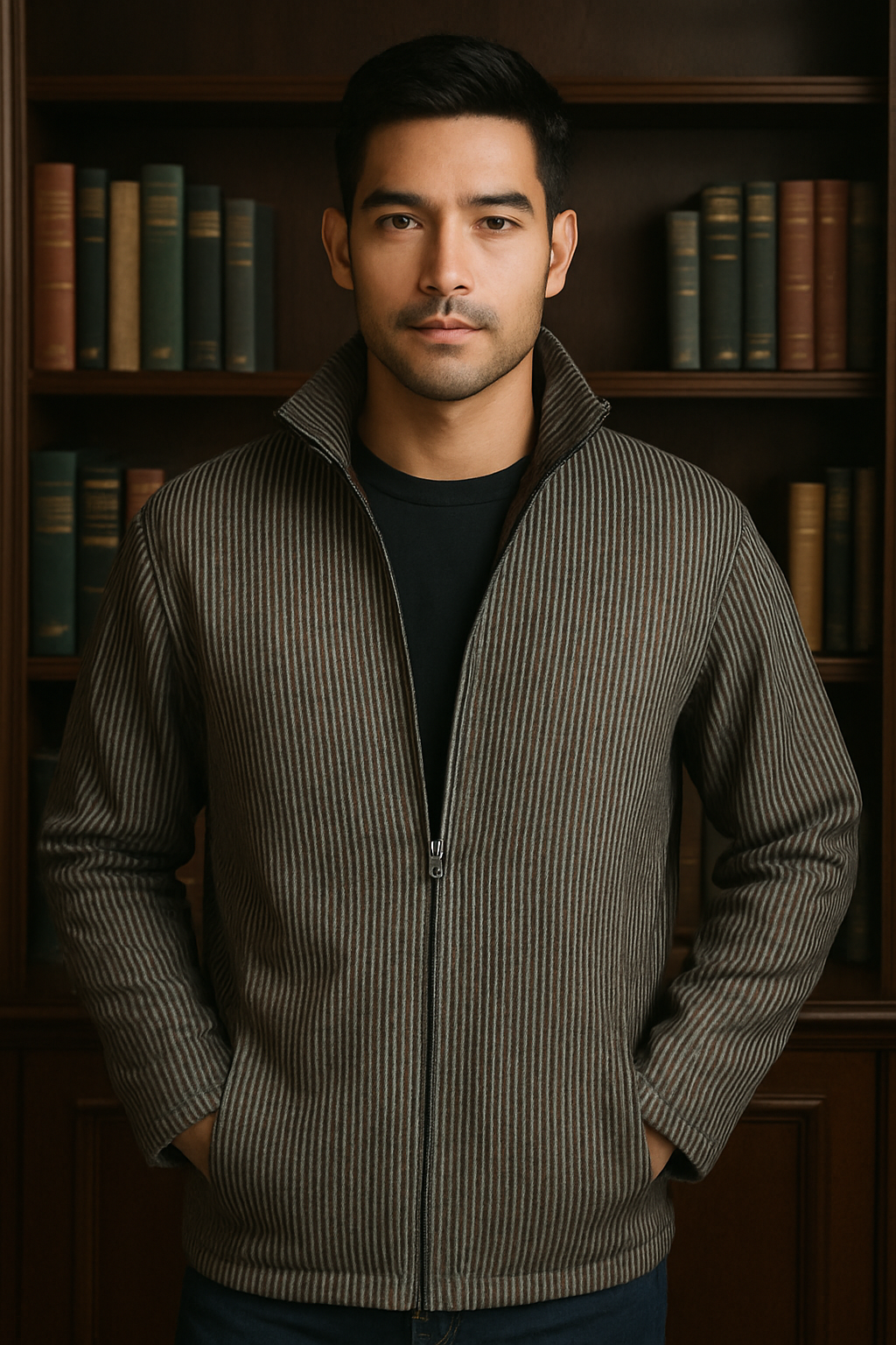 945J Scott Bronze Cardigan