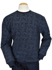 951 Torino Navy Geometric Sweater