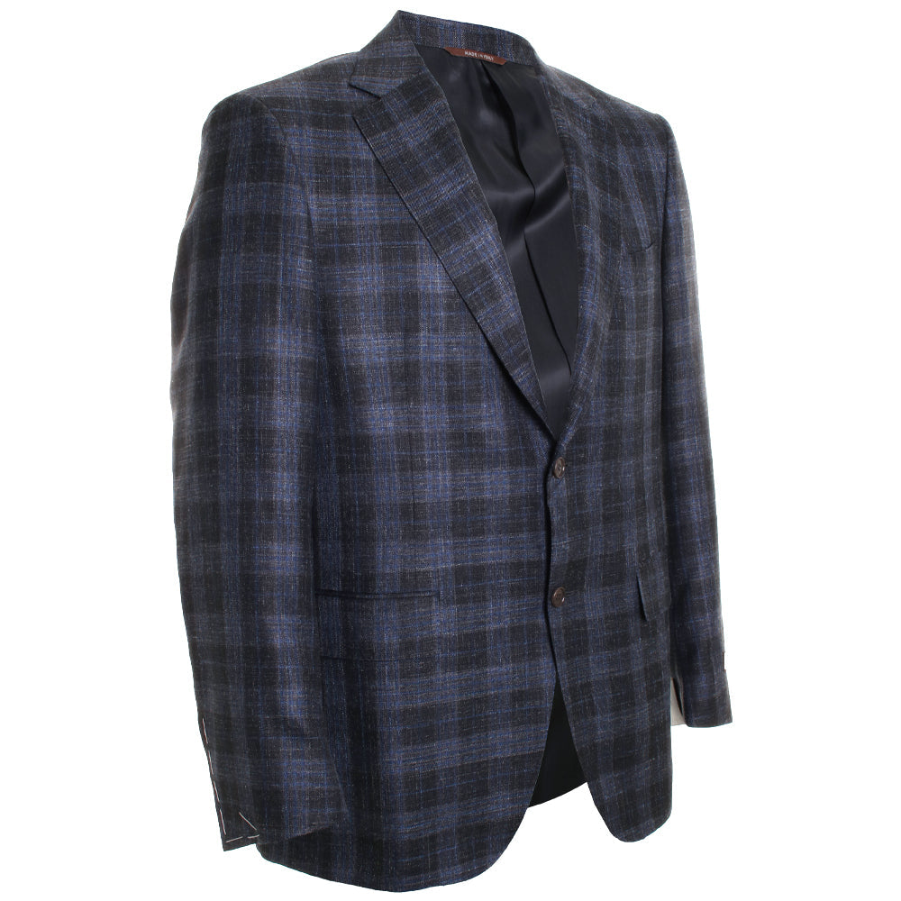 Brown & Blue Plaid Sportscoat