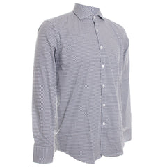 Canali Geometric Pattern Sport Shirt