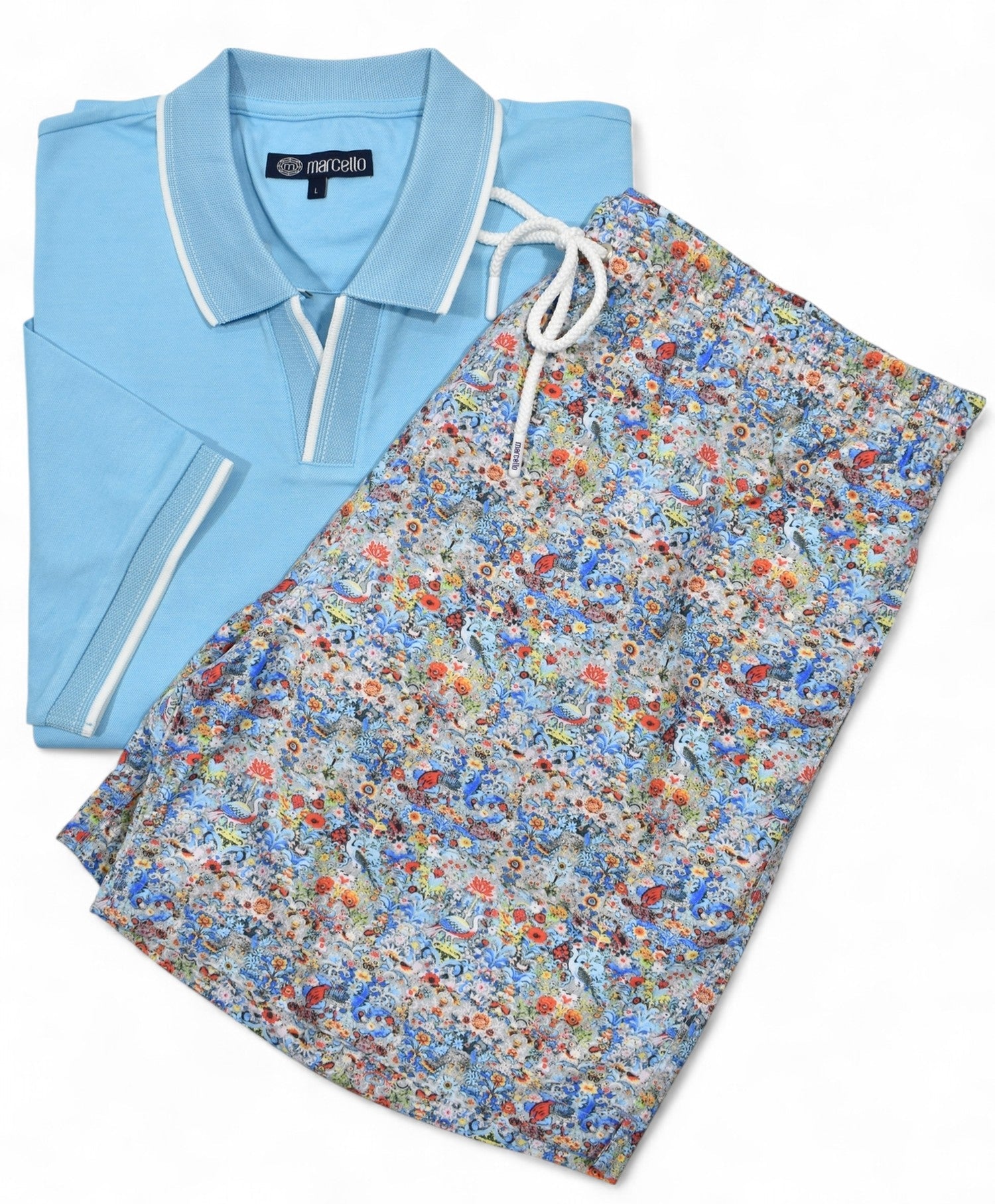 Micro Floral Swim & Aqua Polo