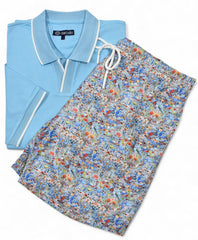 Micro Floral Swim & Aqua Polo