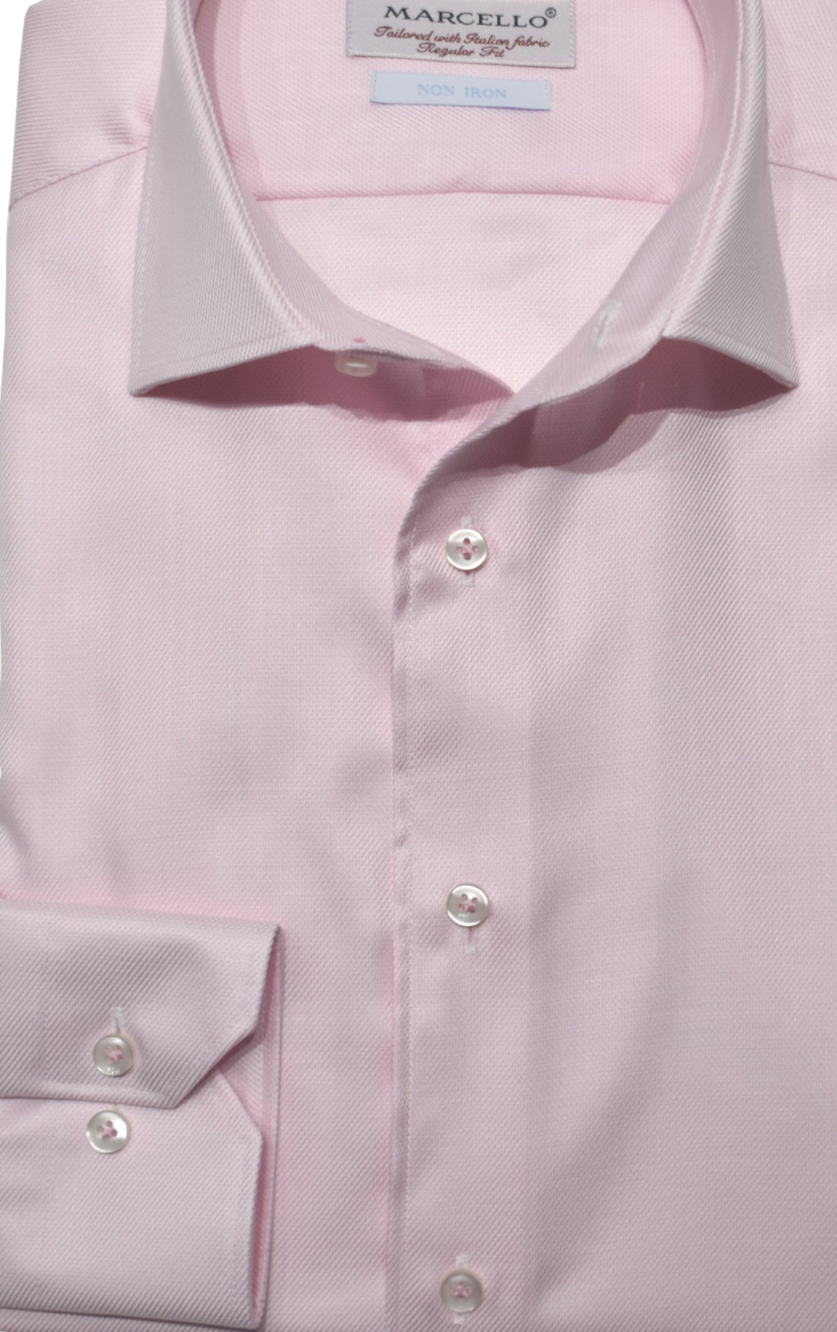 DS100P Pink Fine Piquet Dress Shirt
