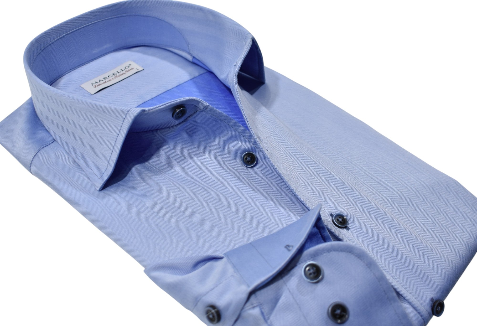 DS103R Madrid Blue Herringbone