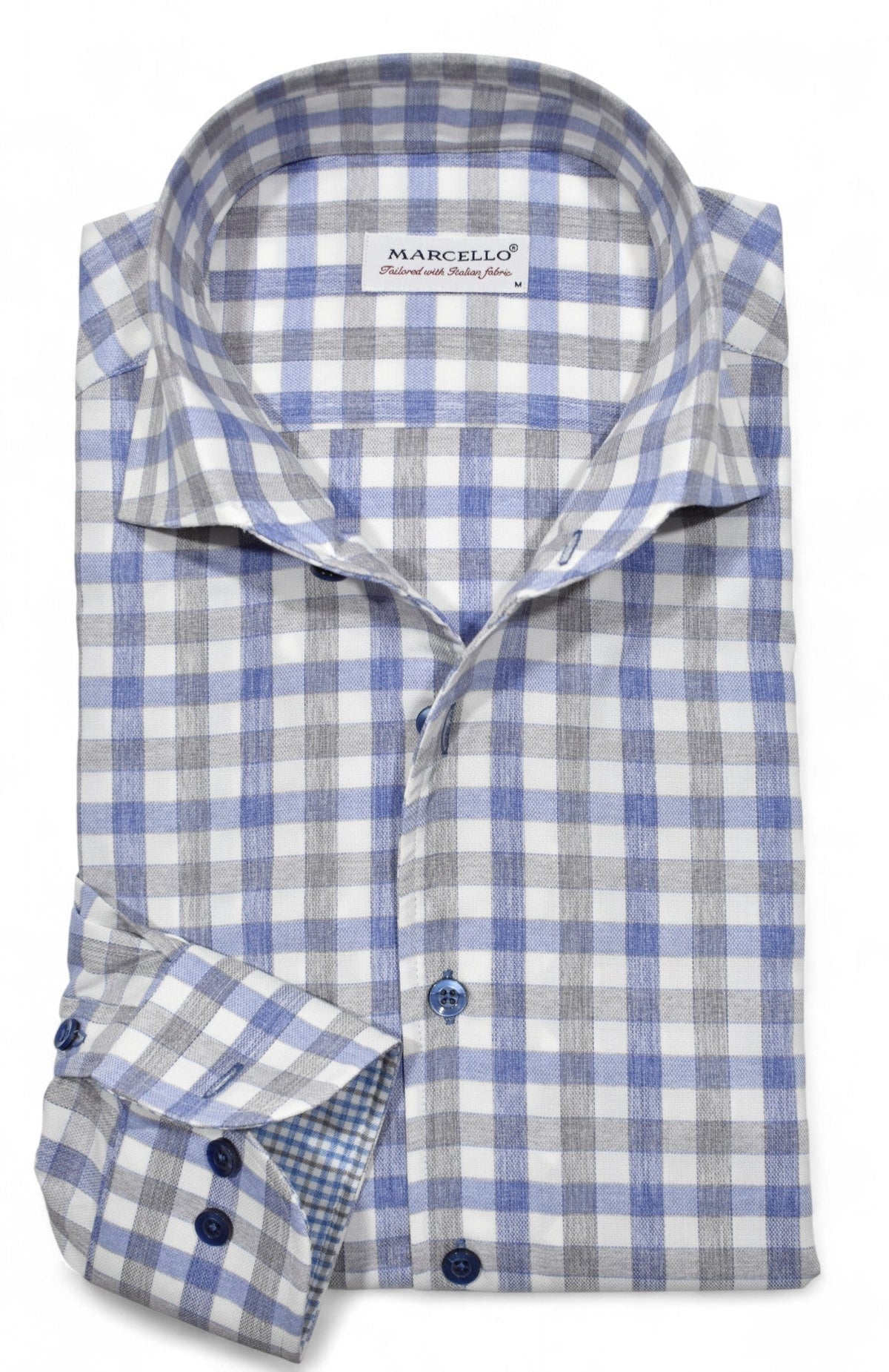 DS123 Premium Blue/Gray Brushed Plaid