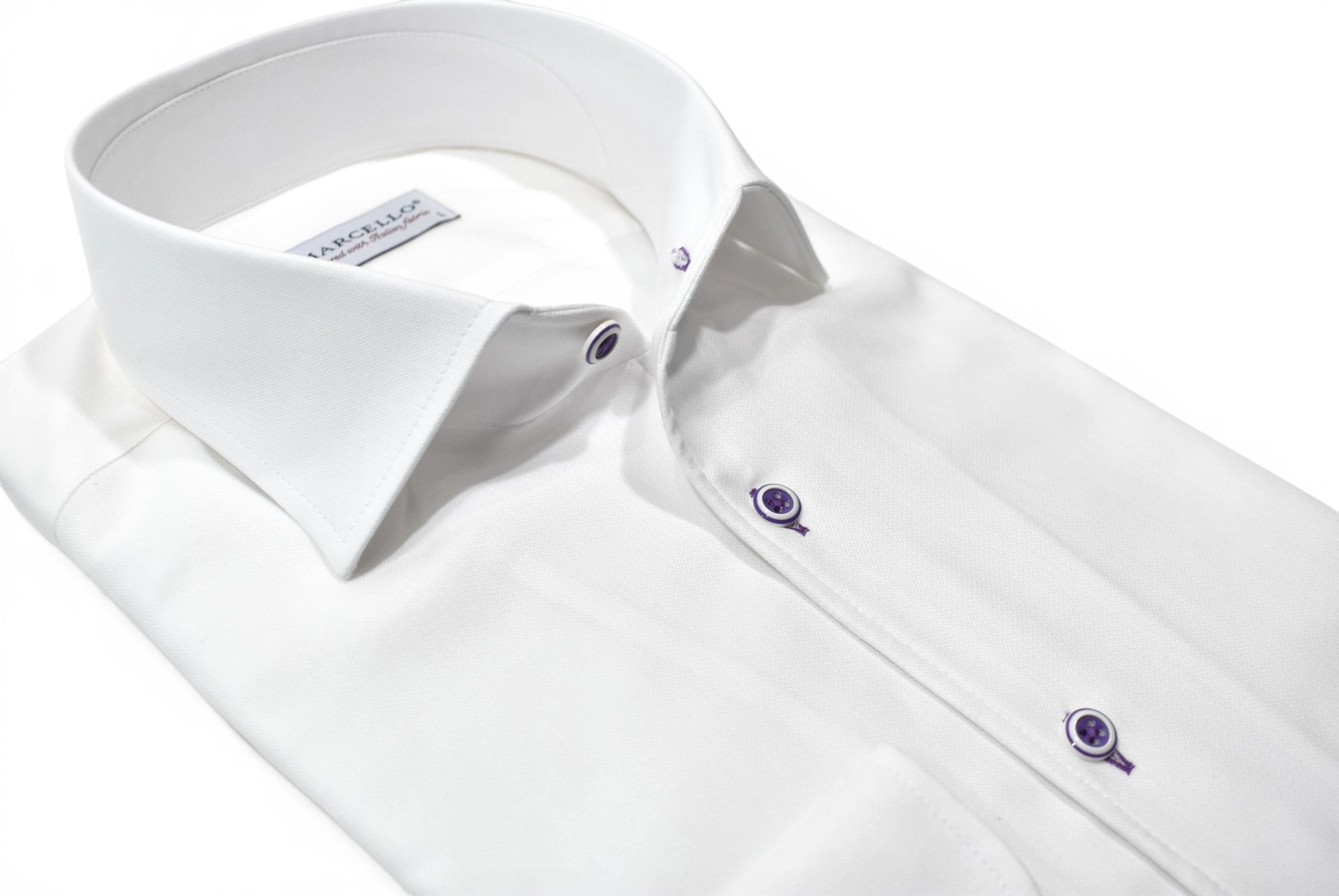 DS127 38 Plum Tonal White Shirt
