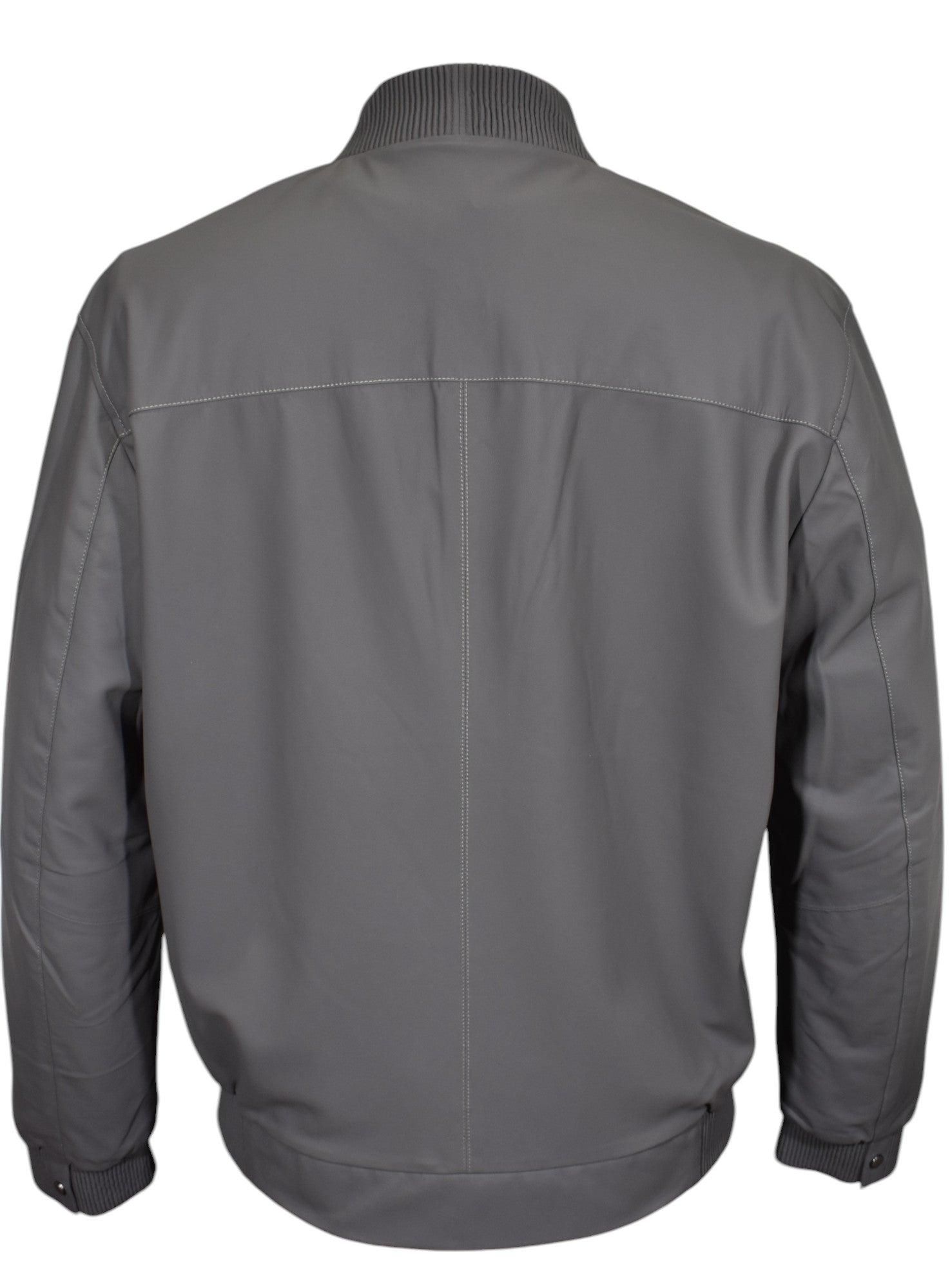 J228 Perforated Chevron Leather Coat