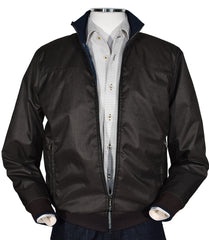 J413 Mocha Microfiber Bomber