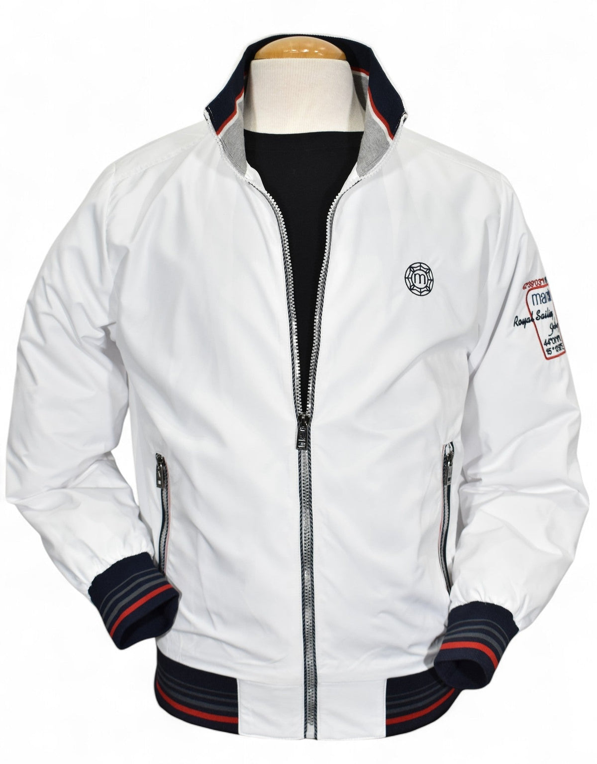 J442 White Yachting Wind Breaker