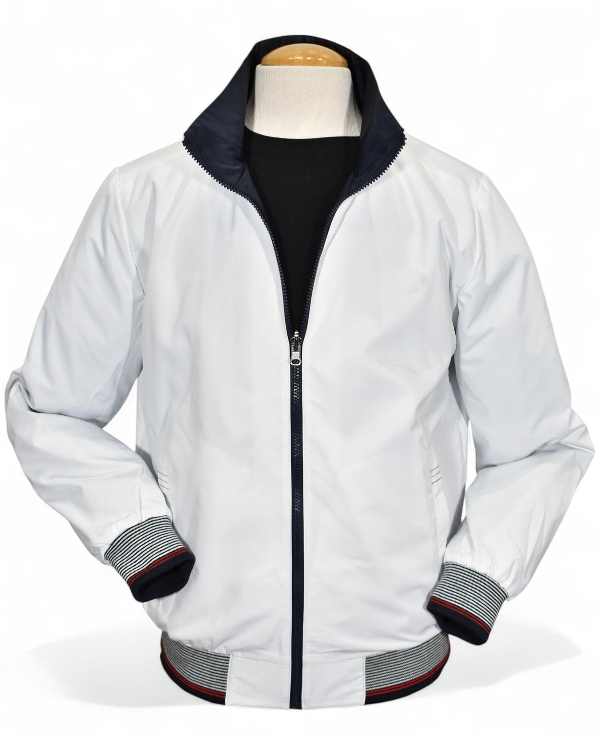 J445R White Reversible Windbreaker