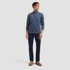 Performance Houndstooth Quarter-Zip Mock Neck Pullover