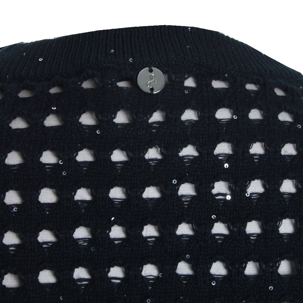 Cotton Blend Open Stitch Sweater