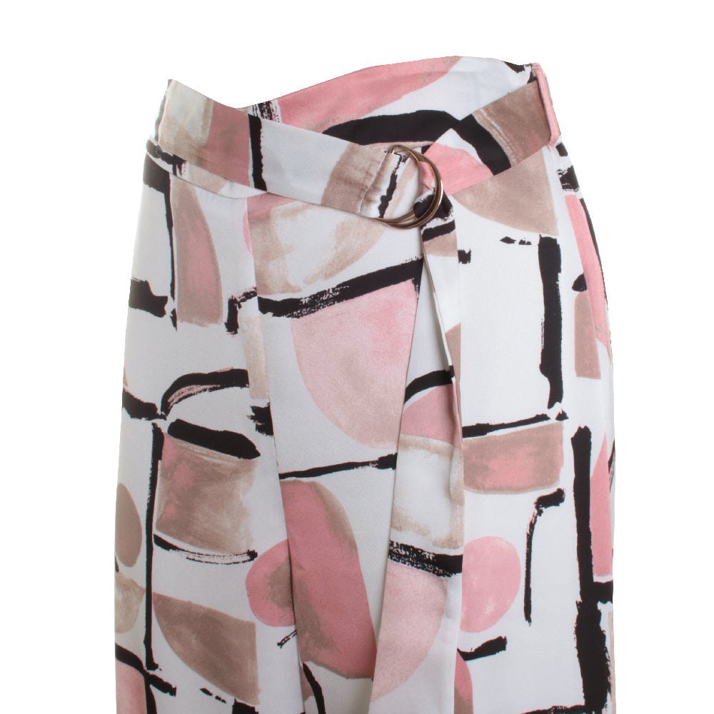 Wide Leg Abstract Trouser