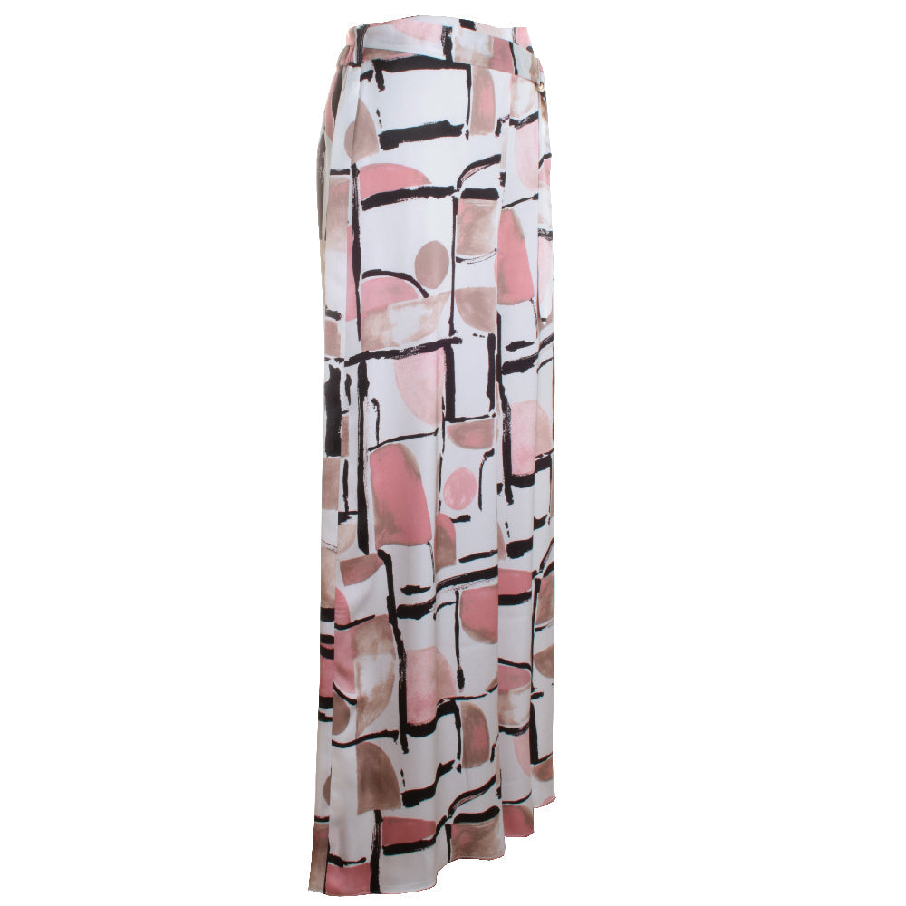 Wide Leg Abstract Trouser