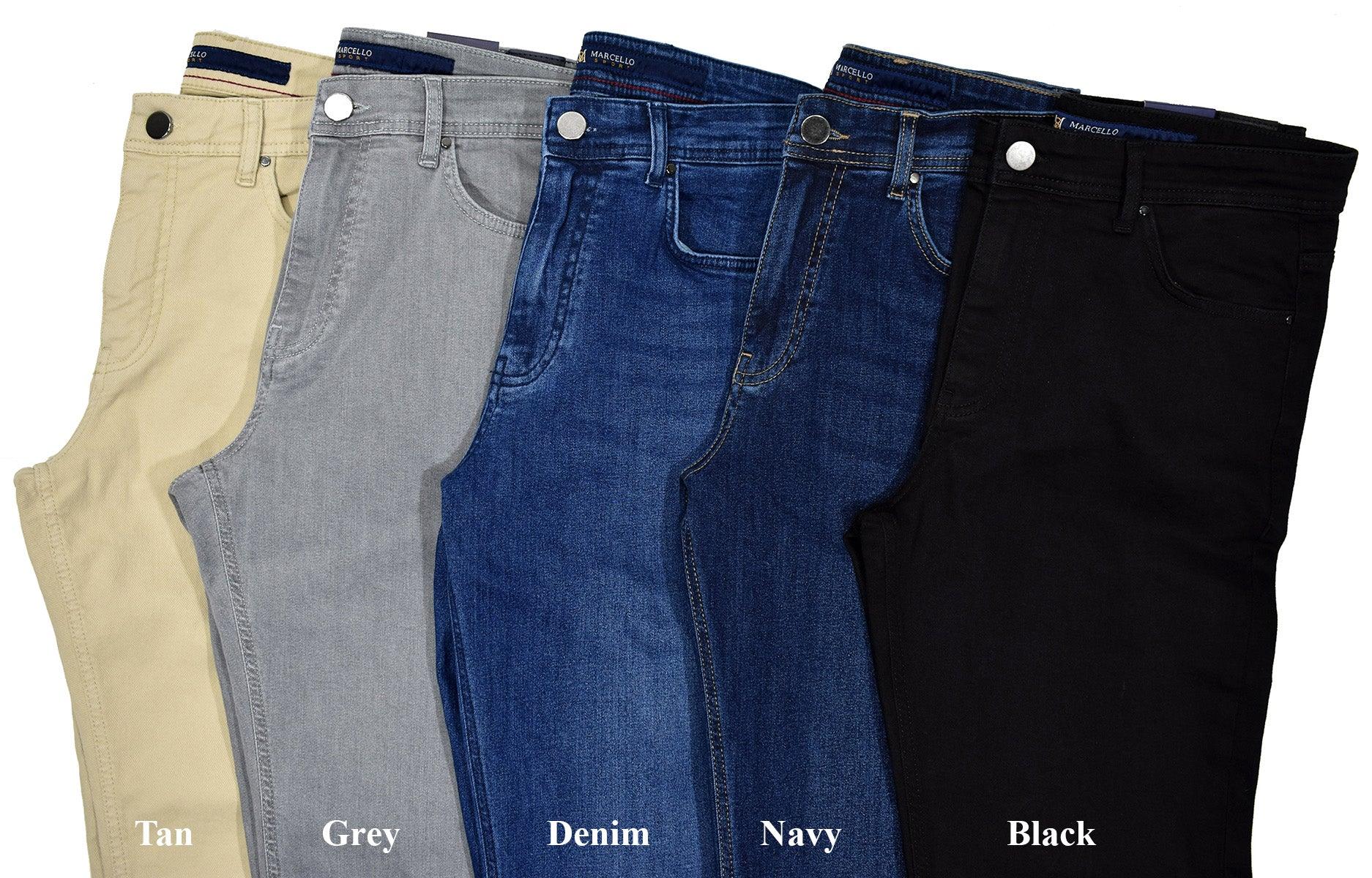 LP20 Navy - Marcello Comfort Mens Jeans